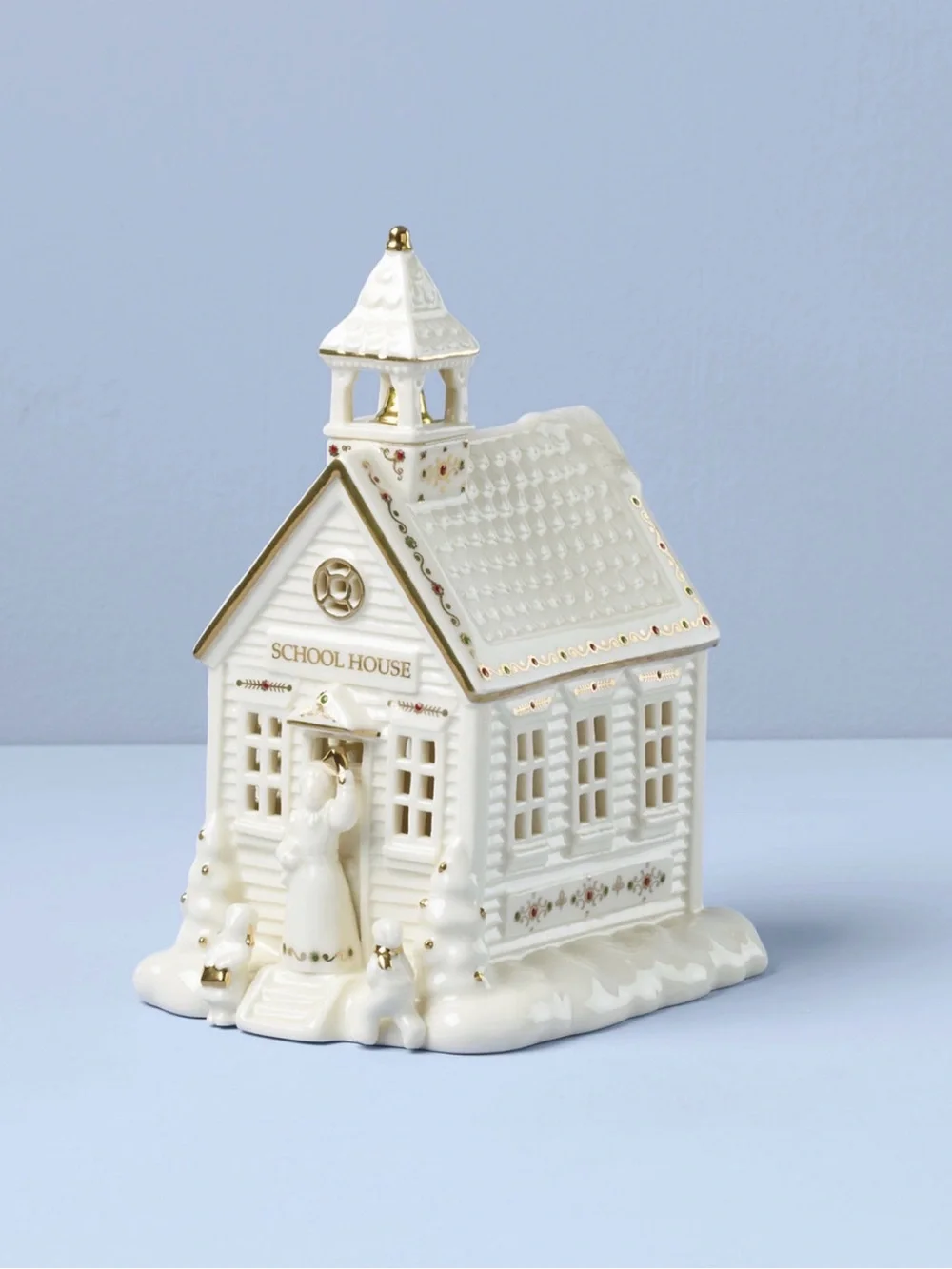 Lenox Mistletoe Park School House Figurine - Brand New In Box: FROM THE VAULT!